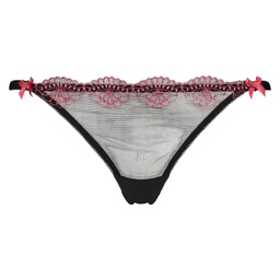 Thong Embroidered - Black, Noir, coloris