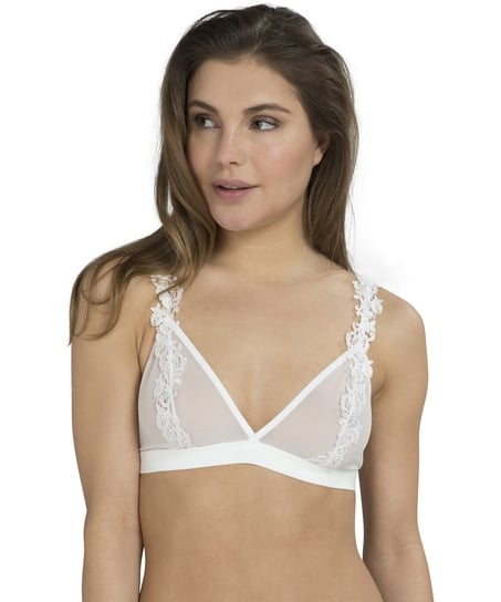 Bralette Applique - White
