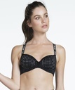 HKMX hidden wire Level 2 Bra - Black