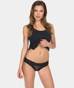 Delicate dot mesh fancy brazilian - Black