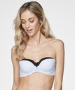 Abby Padded Underwired Strapless Bra - Blue