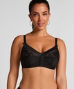 Soutien-gorge sans armatures non-préformé Sara - Noir