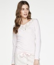 Lace V-Neck Top - Pink