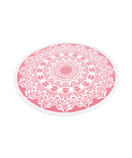 Round Beach Towel - White