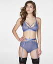 Camila Guipure Motif Suspenders - Blue