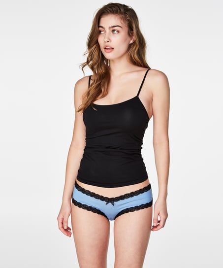 V-Shaped Microfibre Brazilian - Blue