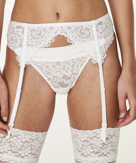 Renee Suspenders - White