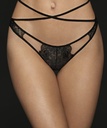 Sheridan Open Back Strappy Thong - Black