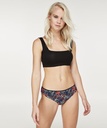 Lace Back Invisible Thong - Black