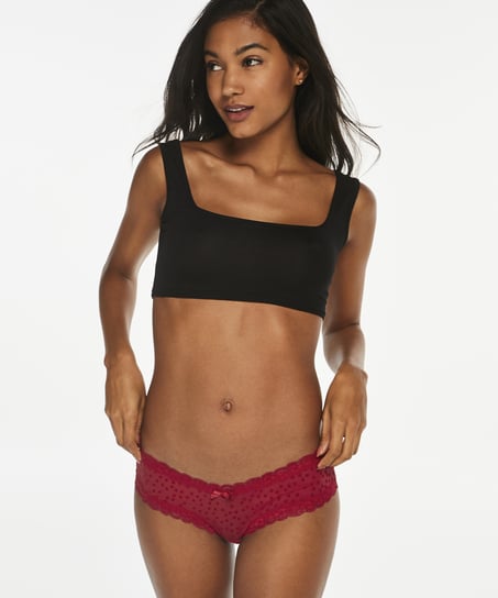 Star Flock V-Shaped Brazilian - Red