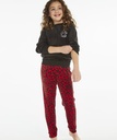Teens Velvet Pyjama Set - Red