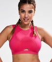 HKMX Round Knit Bikini Crop Top - Pink