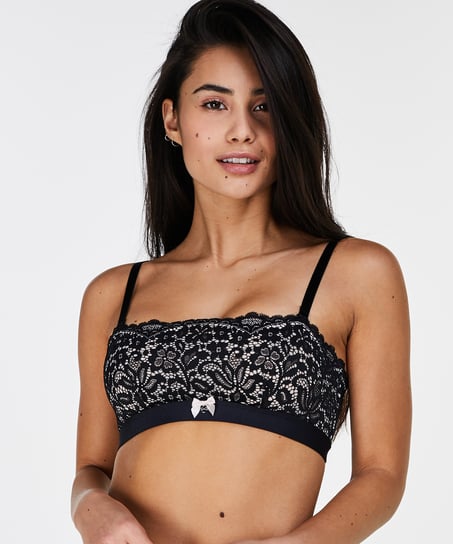 Marina Bandeau Bralette - Black