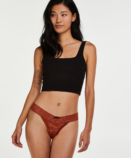 Extra Low V-Thong - Brown
