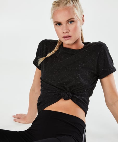 HKMX Short-Sleeved Sports Shirt - Black