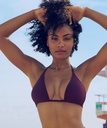 Reversible Triangle Bikini Top - Purple