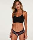 V-Shaped Microfibre Brazilian - Black