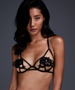 Yuna non-padded underwired bra - Black