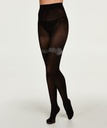 Lurex Bow Overknee 50 Denier Tights - Black