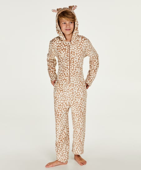 Fleece Onesie Teens - Brown