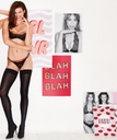 50 Denier Lace-Up Back Hold-Ups - Black