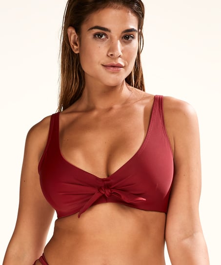 Unformed Clasp Bikini Top Sunset Dreams - Red