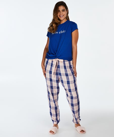Check Pyjama Pants - Pink
