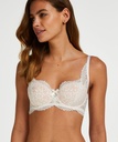 Cardi Padded Half-cup Underwired Bra - White