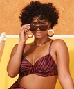 Malibu Padded Underwired Bikini Top Doutzen - Red