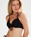 Pacific Padded Underwired Bikini Top Cup E+ Doutzen - Black