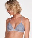 Marina Padded Triangle Bralette - Gray