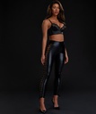 Lace-up leggings - Black