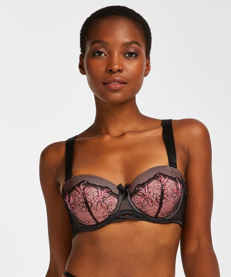 Padded Underwired Bra Emily - Black