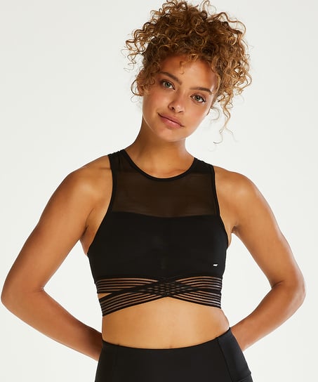 HKMX Sports bra level 1 - Black