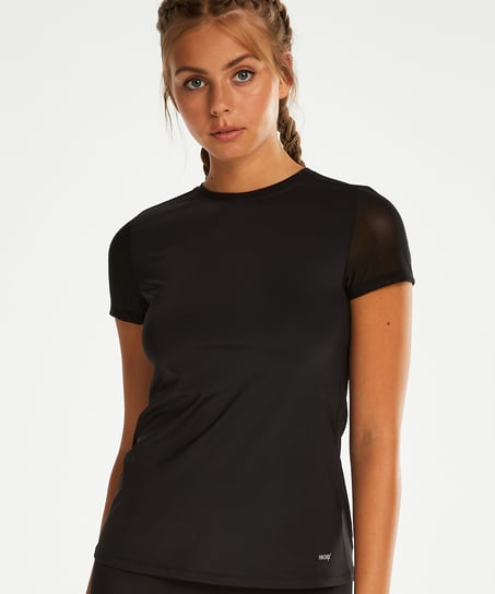 HKMX Open Back Sports Shirt - Black