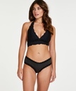V-Shaped Microfibre Brazilian - Black