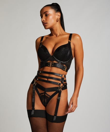 Jarretelle privée - Noir