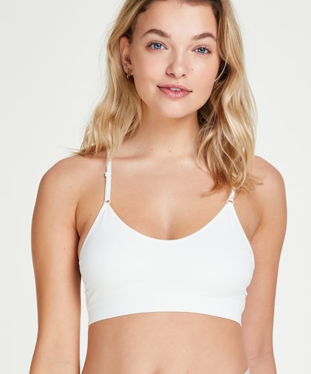 Melanie Seamless Bralette - White
