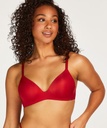 Mona Padded Non-Wired Push-Up Bra - Red