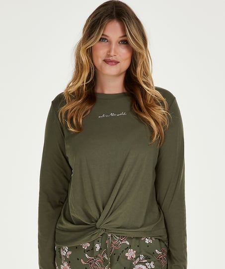 Long sleeve top Jersey Knot - Green
