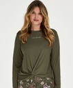 Long sleeve top Jersey Knot - Green