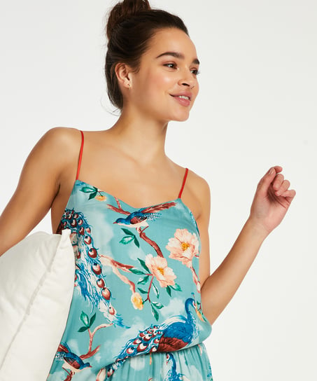 Satin Cami Top - Green