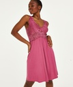 Nora Lace Slip Dress - Pink