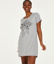 Round Neck Nightshirt - Gray