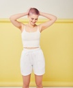 Snuggle Me Bermuda Shorts - White