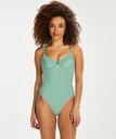 Sienna high-cut swimsuit - Green