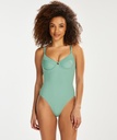 Sienna high-cut swimsuit - Green