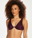 Gisele non-padded underwired bikini top - Purple