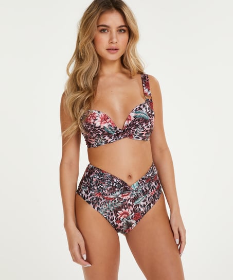 Animalia Rose Rio high Brazilian bikini bottoms - Brown