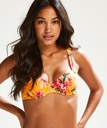 Orchid padded underwired bikini top - Yellow